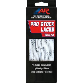 A&R Sports Pro-Stock Laces White 120" - Waxed