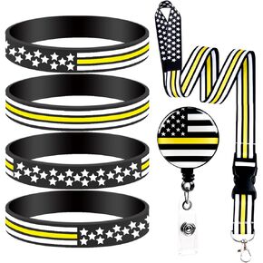 Christmas Gifts to 911 Dispatcher,911 Bracelet,Badge Holder for 911 Dispatcher,Badge Holder Retractable Clip for 911 Dispatcher,911 Dispatcher Lanyards,911 Dispatcher Accessories