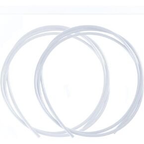 UNIDO PTFE Teflon Tube 1.2m*2, 2.5mm ID×4mm OD PTFE Tubing Fits Bambu Lab A1/A1 mini/P1P/P1S/X1C, Bowden Tube for Creality K1/K1 Max/Ender 3 V3 Direct Drive Extruder 3D Printer (White)