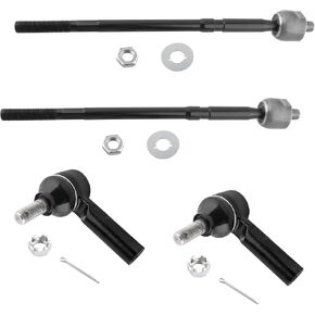 4Pcs Suspension Kit Front Outer Inner Tie Rods End Links Fit For Lexus ES250 1990-1991, For Toyota Camry 1987-1991, For Toyota Celica 1986-1989 Replace# EV261 ES2382