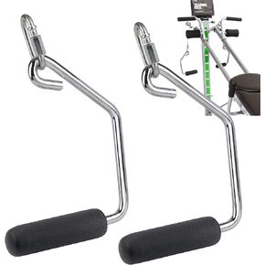 Open Ended Chrome Grip Handles Gym Handles for Total Gym Accessories Compatible with Total Gym XLS, Supra, Electra, FIT Replacement Parts