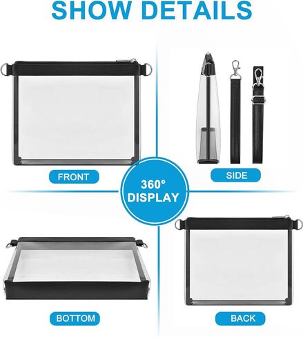 Clear Bag for Stadium Events Clear Purse for Women Leather Clear Crossbody Bag for Concerts Sports Festivals in Saudi Arabia