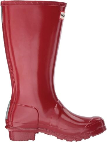 Hunter® Original Kids' Gloss Rain Boots for Kids – Knee High Design – Cushioned Footbed – Nylon Lining Black 3 Little Kid M in Saudi Arabia