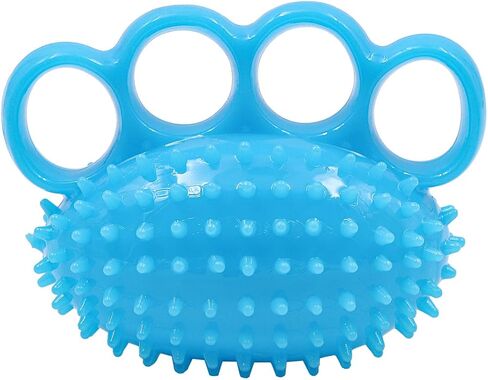 كرة تمرين اليد، تمرين الأصابع، مدرب القوة، كرات تخفيف التوتر للبالغين والأطفال، علاج إعادة تأهيل راحة اليد والأصابع باللون الأزرق in Kuwait