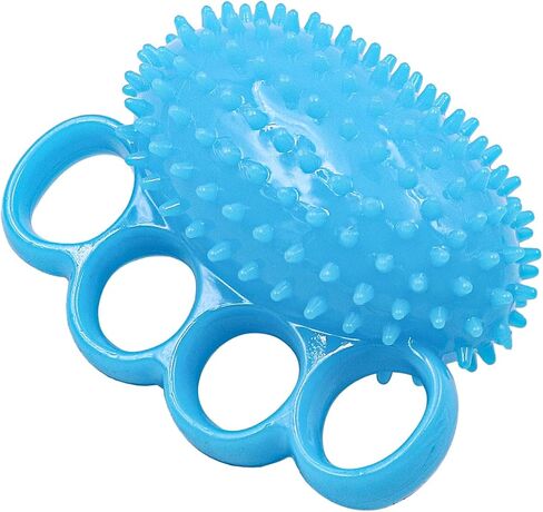 كرة تمرين اليد، تمرين الأصابع، مدرب القوة، كرات تخفيف التوتر للبالغين والأطفال، علاج إعادة تأهيل راحة اليد والأصابع باللون الأزرق in Kuwait