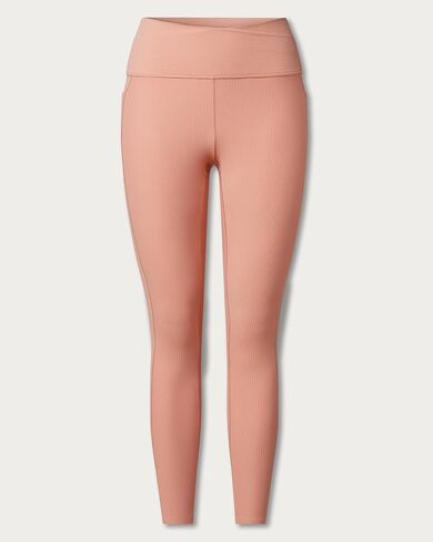 بنطال Rhone النسائي مع جيب - Ripple 7/8 للتمرين للنساء - بنطال يوجا فائق النعومة - نسيج RippleKnit مسامي - أسود - M in Kuwait