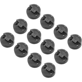 MECCANIXITY 12 Pack 4/4 Violin Mute Violin Practice Mute Violin Silence Rubber Violin Mute Practice Mute Set, Round Style Red for Fiddle 4/4 Violin Volume Control