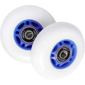 Ripstik Casterboard Wheel Replacement, 76mmx24mm, 85A, High Rebound, High Wear Resistance (Blue)
