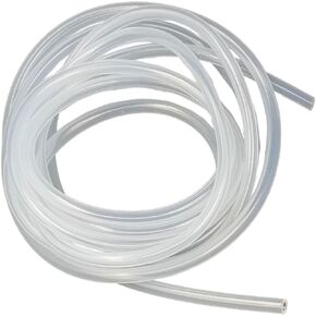 Replaceable Silicone Tubing,1/4"ID * 3/8"OD 10FT Length Food Grade Hoses for Pump Transfer,Home Brewing, Wine Making, Beer Line, Kegerator, Aquaponics (clear, 6 * 9mm)