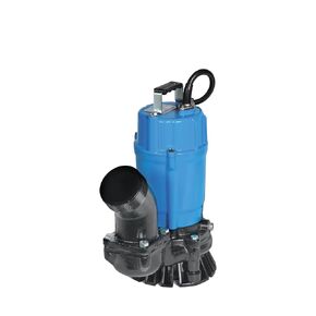Tsurumi Pump HS3.75S 3" 1HP Submersible Trash Pump, Blue, L