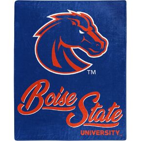 Northwest NCAA Boise State Broncos Unisex-Adult Raschel Throw Blanket, 50" x 60", Signature