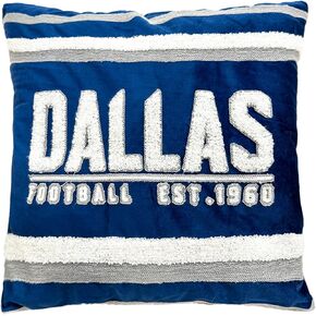 Dallas Throw Pillows 18x18 Football Couch Pillow Covers, Dallas Decorative Throw Pillow Covers for Couch, Sports Style Forros para Cojines de Sala