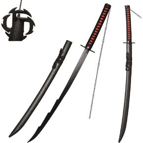 40.9" Kurosaki Ichigo's Tensa Zangetsu Version 2 Samurai Sword Anime Katana for Cosplay, Collection