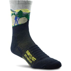 Farm to Feet Unisex Blue Ridge 3/4 Lightweight Technical Hike Merino Wool Crew Socks