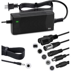 Uzi 42V2A Fast Charger (6 Plugs Universal) for 36V Electric Bike/Scooter Lithium Battery,H5,Vsett8,XP, Eb7 Ebike,V2,KS4, S2/S2R,MAX,GXL,etc（Not Suitable for Lead-Acid Batteries）