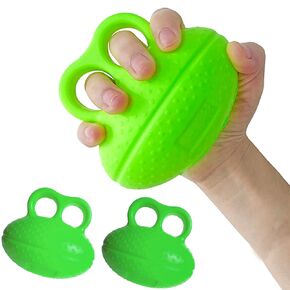 Hand Exercise Ball Finger Therapy Ball,Finger Exerciser Hand Squeeze Ball,Hand Grip Strength Trainer Build Hand,Finger and Wrist Strength,Finger Extension Exerciser for Rehab,Arthritis 2PCS