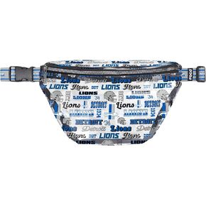 FOCO Detroit Lions NFL Repeat Retro Print Clear Fanny Pack
