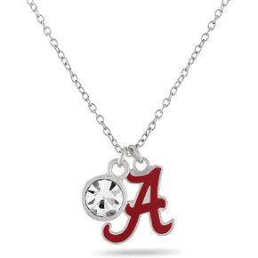 Stone Armory University of Alabama Gifts - Script A Alabama Charm Necklace - Hypoallergenic and Adjustable 16-20in - University of Alabama Jewelry for Women