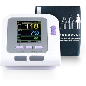 CONTEC 08A Fully Automatic Digital Upper Arm Blood Pressure Monitor Adult, Child, Pediatric Modes & Cuffs(3 Cuffs)