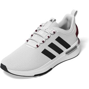 adidas Men's Racer TR23 Sneaker, White/Black/Shadow Red, 8.5
