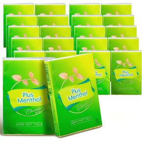 Lotion with Menthol Pocket Packs Facial Tissues, Ultra-Soft and Travel Size, 4-Ply, 20 Packs of 10 Tissues (200 Tissues Total)