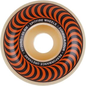 Spitfire Classic Skateboard Wheel, 53 mm, Natural, Set of 4 (SFWH0431)