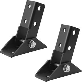 2 Pcs Adjustable Brace Fitting,180 Degree Turn Joint Connector Bracket,Solar Panel Bracket, Fits for 1-5/8" Post Channel，0.2" Thick