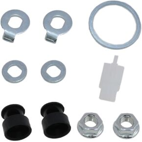 M12 Washer Gasket and nut Cap Bicycle Safety Gasket Electric Bicycle axle nut Suitable for 250W, 350W, 500W, 750W Electric Bicycle Motor Accessories 1 Set