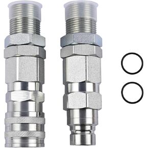 AT312877 Hydraulic Quick-Connect Coupler Compatible With John Deere 332 326D 280 332D 325 333D 270 328 328D 260 Replace KV13884
