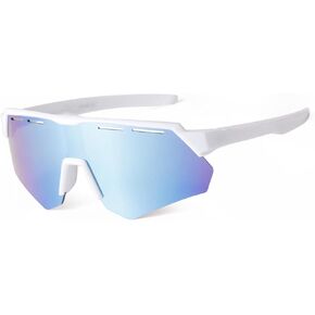 Kids Sports Baseball Sunglasses for Boys Girls Age 3-12 Youth Teens Cycling Sun Glasses UV400 Half Frame Square Shades