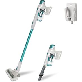 Kenmore DS4020 Cordless Stick Vacuum Lightweight Cleaner 2-Speed Power Suction LED Headlight 2-in-1 Handheld for Hardwood Floor, Carpet & Dog Hair, Green