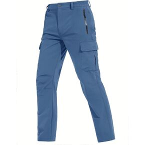 TACVASEN Men's Cargo Pants 5 Pockets Water Resistant Lightweight Quick Dry Ripstop Stretch Pants for Hiking Work Travel