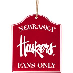 Boelter Brands NCAA Nebraska Cornhuskers Wooden Fan Sign Ornament