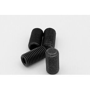 M6 x 0.75 x 12 Flat Point Hex Socket Set Screws, Pack of 4
