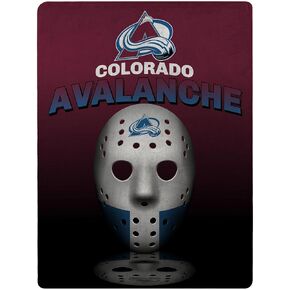 NORTHWEST NHL Colorado Avalanche Grids Super Plush Micro Raschel Throw, 46-inches x 60-inches, Team Colors