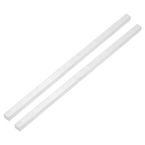 uxcell Square Aluminum Flat Bar, 2Pcs 5/16" Thickness 5/16" Width 12" Length Square Aluminum Bar 6063 Aluminum Flat Plate, 8 x 8 x 305mm Solid Mill Stock