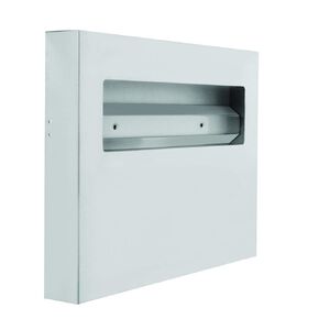 Thunder Group SLTSCD500 Toilet Seat Cover Dispenser, 500 Sheet Capacity, 18/8 Stainless Steel