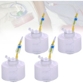 Wound Drainage Bulb, 1000mL Waste Liquid Collection Airbag, Disposable, 4 Pcs (A)