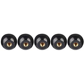 5Pcs Black Bakelite Ball Lever Knob Copper Insert Lever Handle Replacement