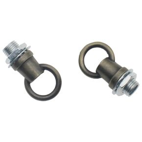 2 PCS Light Fixture Hooks M10 Lighting Fixture Ring Nut Bronze Hanging Light Ring for Supporting Chandeliers