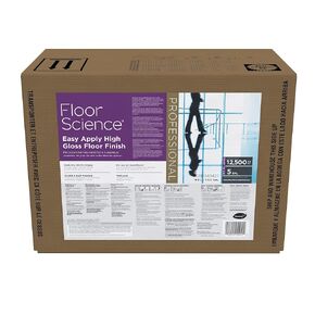Diversey Floor Science CBD540427 Professional Easy Apply High Gloss Floor Finish, Low Maintenance Floor Sealer, Ready-to-Use Envirobox, 5-Gallon