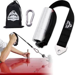 Arm Wrestling Training Handle – 2-Inch Aluminum Grip for Enhanced Pronation Strength, with Heavy-Duty Strap, Carabiner, and Storage Bag