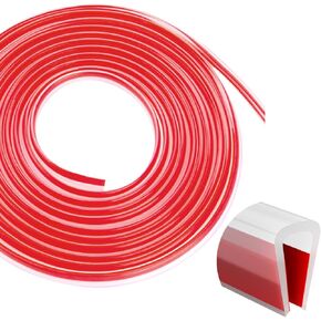 Silcone Edge Trim Self-Adhesive U Channel Silcone Edge Trim Edge Protector for Sheet Metal (Clear, Fit 5/16" - L 10')
