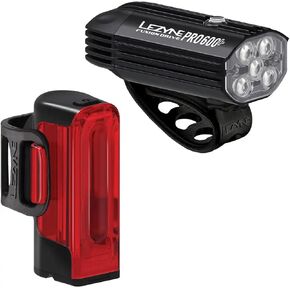 Lezyne, Fusion Drive Pro 600+/Strip Drive 300+, Light, Set, Black