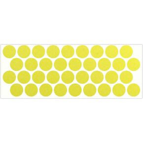 LiteMark Reflective Red 1 Inch Circle Sticker Decals for Helmets, Bicycles, Strollers, Wheelchairs and More - Pack of 36
