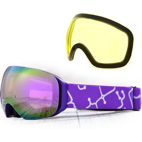 عدسة امتصاص مغناطيسية مضاد للضبابات التزلج على الجليد يمكن استبدال اثنين in Kuwait