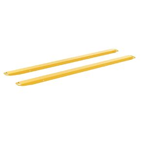 Vestil FE-HS-4-96 Steel High Strength Fork Extensions 4 In. x 96 In. 4,000 Lb. Capacity Yellow