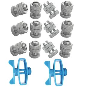 Split Bolt Joint Clamp Wire Connectors with Tightener in line Tensioner for Electric Fence, 14 Pieces