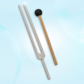 Premium 128 Hz Tuning Fork for Sound Healing – Meditation & Chakra Balancing – Healing Frequency Tool for Reiki and Holistic Therapy
