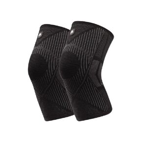 1 Pair Breathable Knitted Compression Knee Support Wrap Pads Protective Gear For Outdoor or Indoor Sports Jogging And Training (Medium)